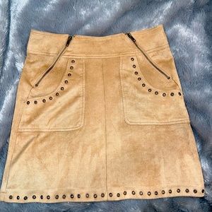 Skirt - faux suede - preloved size M